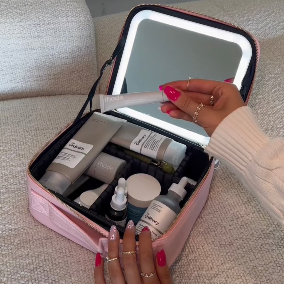 BeautyBox™️ | De ultieme LED-spiegel make-up organizer voor perfecte opslag en styling