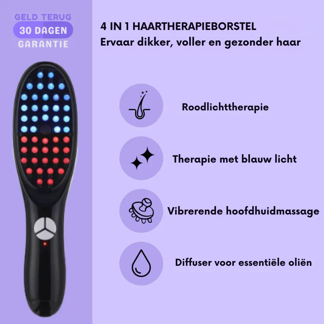 GlowBrush™ | Haarverjongingsborstel - Voor Gezonder en Dikker Haar