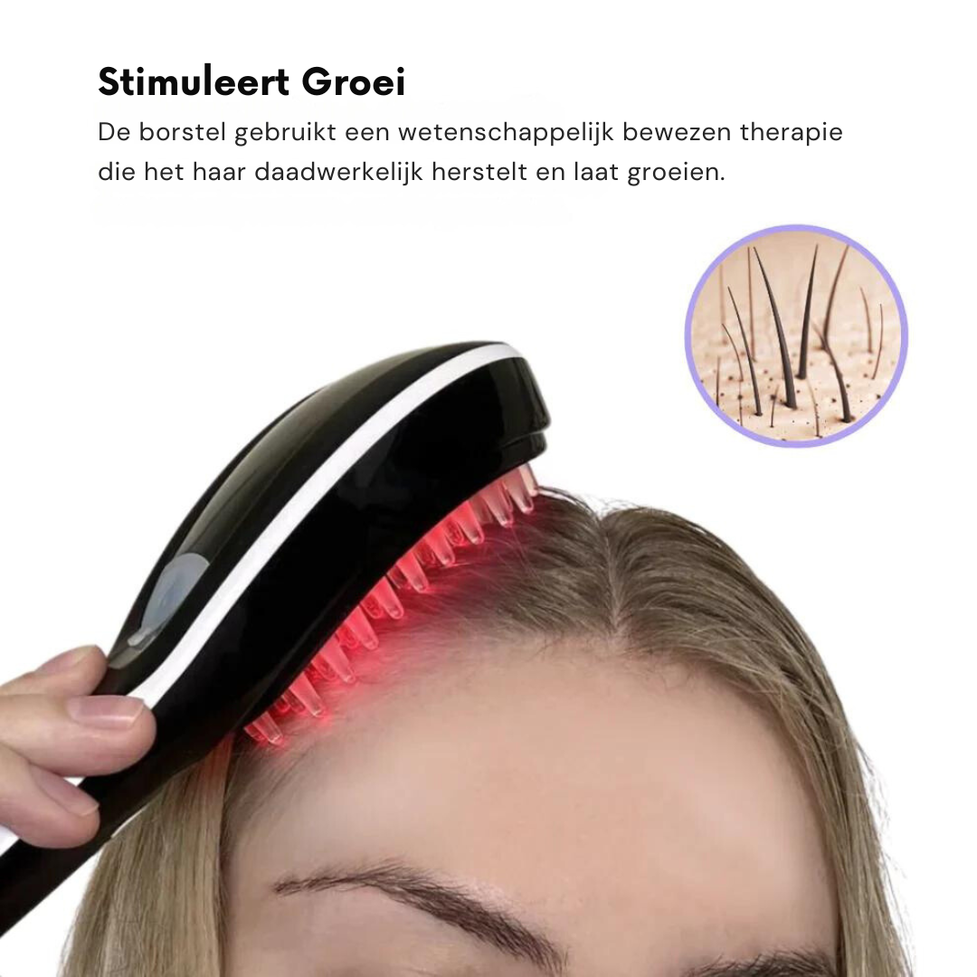 GlowBrush™ | Haarverjongingsborstel - Voor Gezonder en Dikker Haar