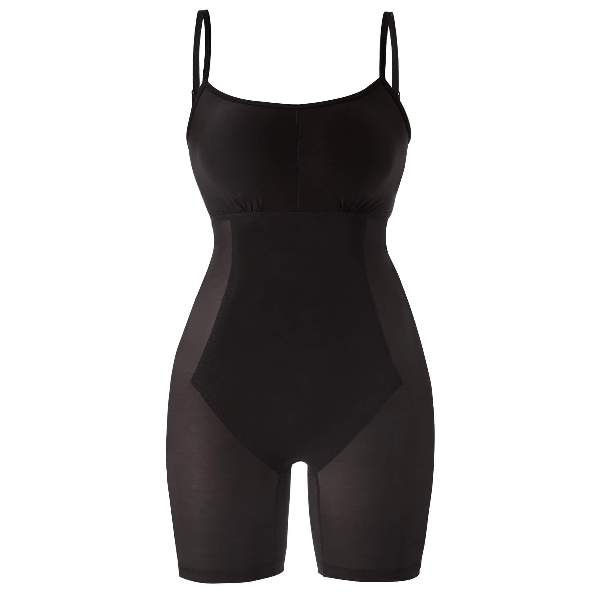 MONDIALLY™ | Queen Anne Neckline Jurk Met Ingebouwde Shapewear