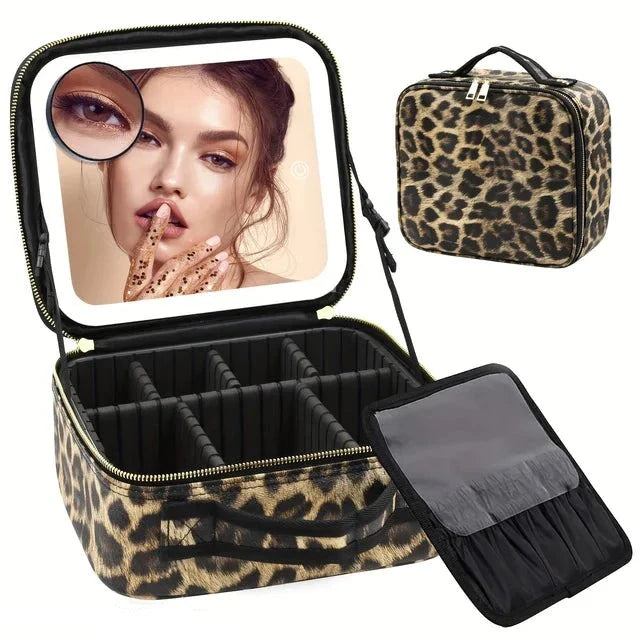 BeautyBox™️ | De ultieme LED-spiegel make-up organizer voor perfecte opslag en styling