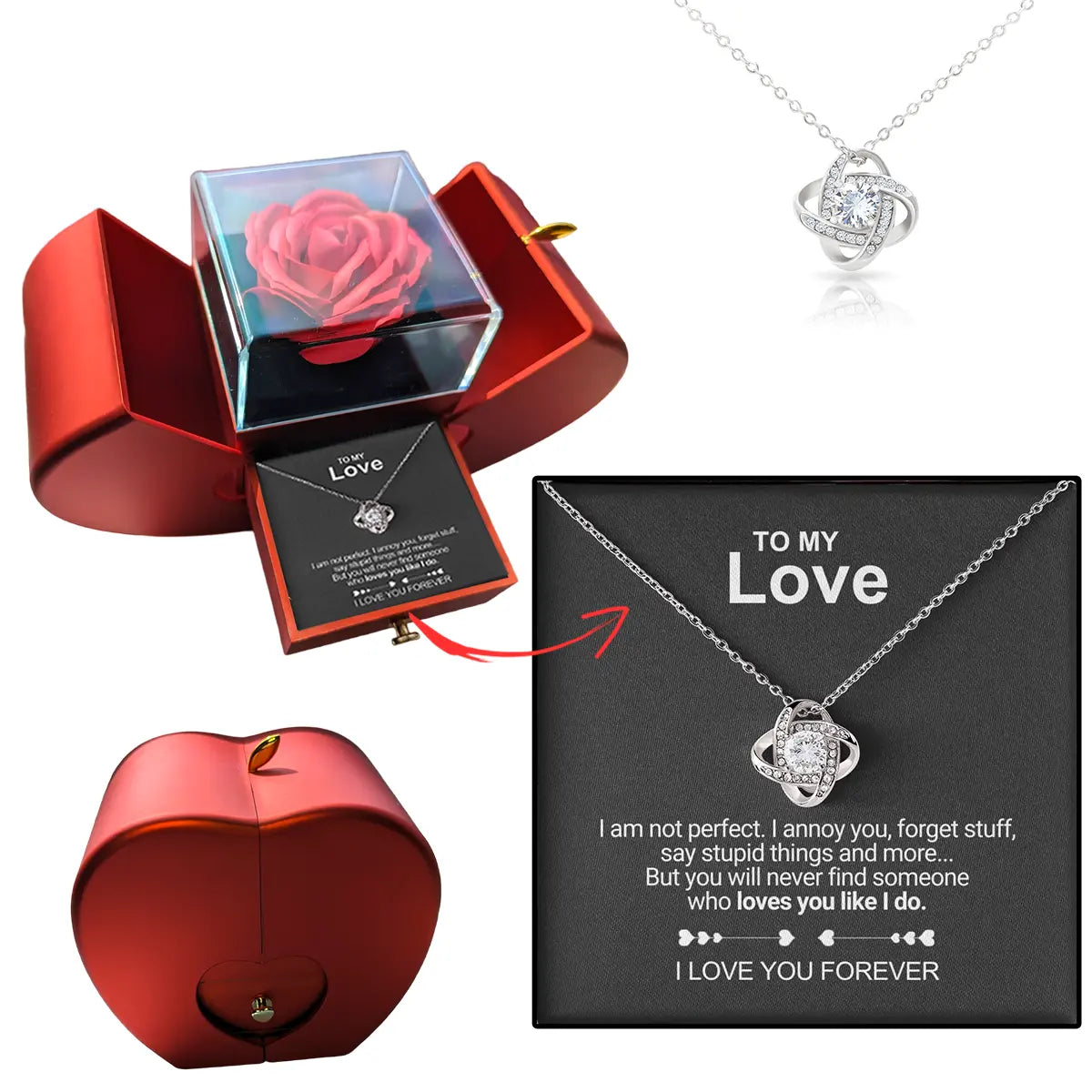 Forever Rose - Heart Box™ | Het cadeau dat nooit vergeten zult worden